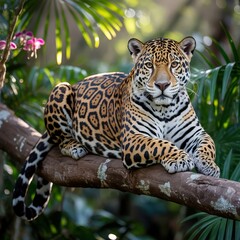 Obraz premium A large cat found in Central and South America Known for its pow