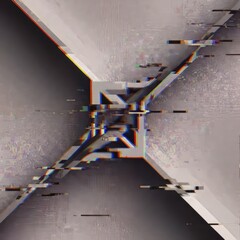 Incorporation of digital effects glitches and pixel manipulation