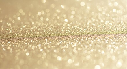 Golden bokeh abstract background with shimmering sparkle, festive mood