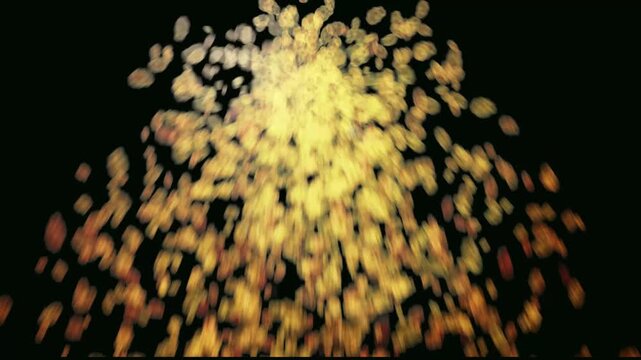 Cool abstract fireworks background render in Adobe AE