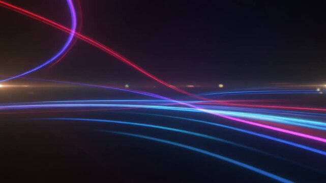 Chromatic Aberration Light Trails