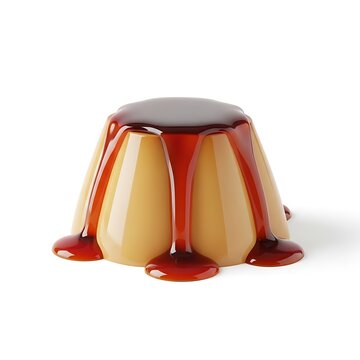 A delectable dessert with a rich chocolate sauce oozing out from its sides isolated on transparent background, isolated on white background, illustration