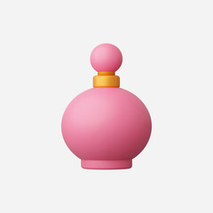 Obraz premium 3d Realistic Perfume bottle vector illustration