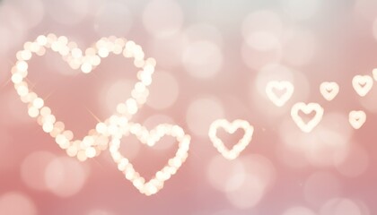 Abstract bokeh light particles with colorful blurred background in dark studio environment