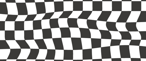 Black and white checkered pattern, Checkerboard seamless pattern
