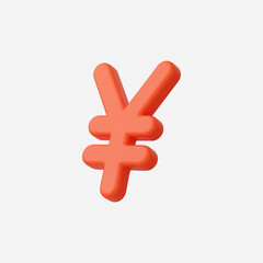 Obraz premium 3d Realistic Yen vector illustration