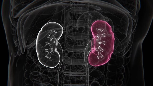 Normal to Polycystic Kidney Disease in HD X-Ray Video | Normal to Polycystic Kidney Disease Indication in X-Ray HD Video