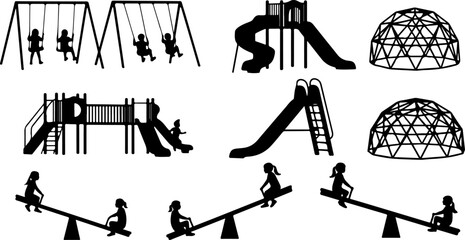 Swinging Child Silhouette