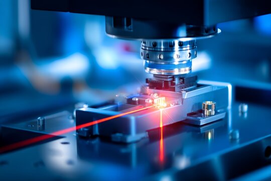 High-Precision Optical Sensor Emitting Thin Beam Alignment in Laboratory Setup