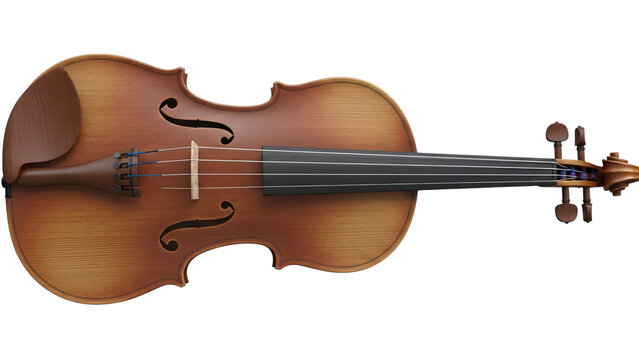 Violin with bow on it back and bow in the middle bow.