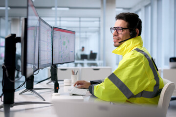 Emergency Call Centre: Police Team Monitoring 911 Line © Andrey Popov