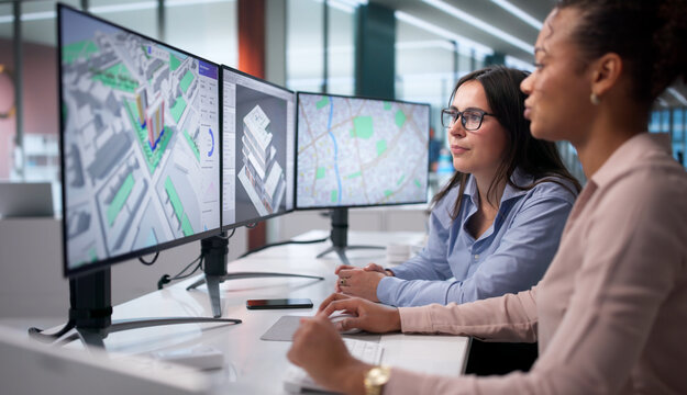 Engineer Mapping 3D BIM Model For Architectural Design Project