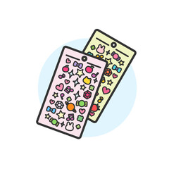 2シートのシール