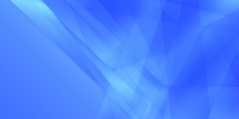 Obraz premium luxury soft blue color gradient abstract futuristic geometric poly technology background made by various light glowing lines and geometric shapes.