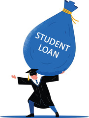 Graduate struggling with student loan debt burden