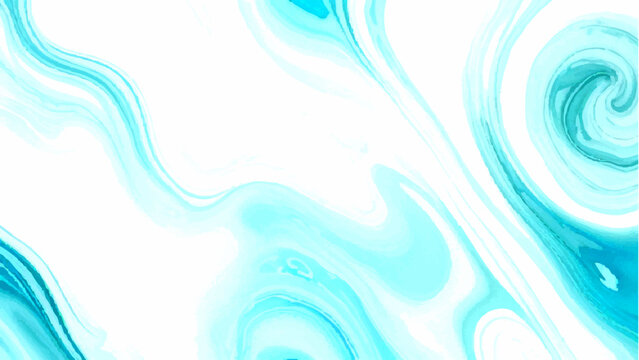 Vector Abstract swirl of oceanic hues and liquid texture forming fluid backdrop. Swirling colors. Evokes serenity and movement. Ideal for artistic endeavors, backgrounds, and design projects. 