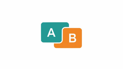 Letters A and B on squares. © jefri
