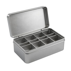 Stainless Steel 12-Compartment Pill Box Organizer