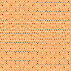 Simple abstract geometric, polka dot pattern Soft orange, apricot background Modern textile design, home decor