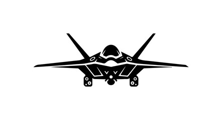 Modern Stealth Fighter Jet Vector Illustration