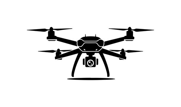 Modern Quadcopter Drone Vector Illustration