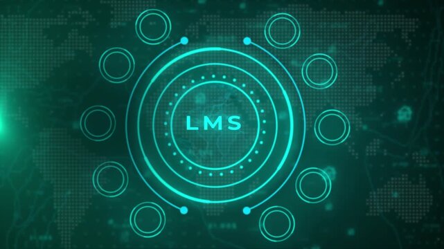 Business Intelligence LMS Analytics Dashboard with AI Technology, Financial Management, Digital Transformation, KPI Metrics, Corporate Strategy and Global Business Network Visualization