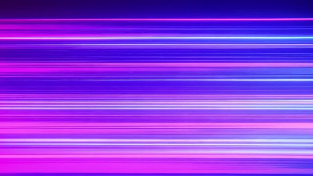 ネオンピンクとディープブルーの光が交錯するサイバーグリッチ背景