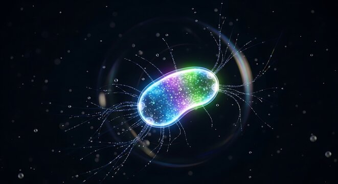 Vibrant cosmic entity in space