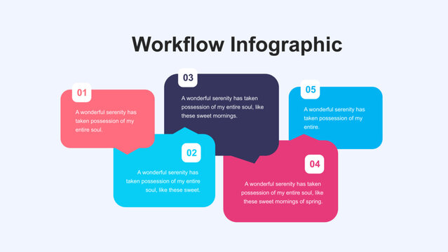 Dynamic Five-Step Process Infographic