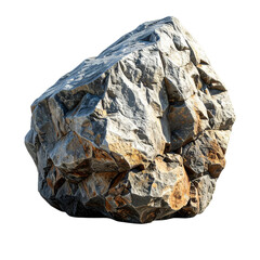 Rock on black background with black sky in the background and white.