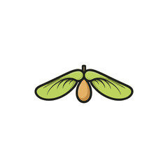Maple Helicopter Seed Icon