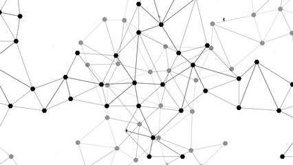 Vector Interconnected digital network of subtle node connections signifying global data exchange. Represents communication, connectivity, and technological advancement.