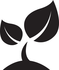 leaf plant nature icon illustrator design 