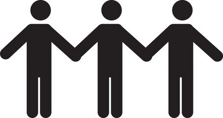 people human connection cooperation icon illustrator design 
