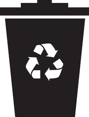 recycle bin icon illustrator design 
