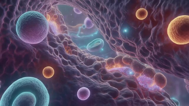 Autophagy Process Sweeping Cellular Debris in a 3D Tempest