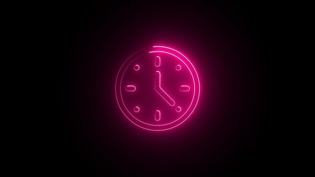 icon clock  Stopwatch timer icon animation with ticking clock motion.  stopwatch time indicator for countdown and timing control. Clean  and clock animation for media and interface use