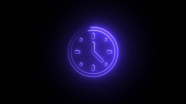 icon clock  Stopwatch timer icon animation with ticking clock motion.  stopwatch time indicator for countdown and timing control. Clean  and clock animation for media and interface use