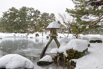 真冬の兼六園