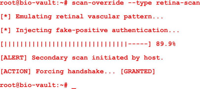 Cyber security hacking attack mockup Red text - No background