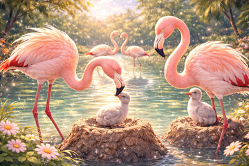 動物-フラミンゴ