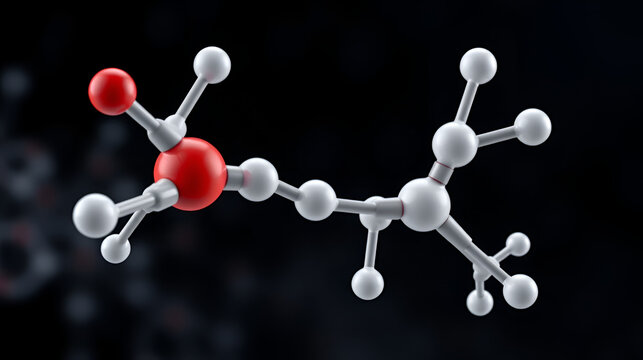 Molecule of Amitriptyline. Molecular model, science related 3d rendering
