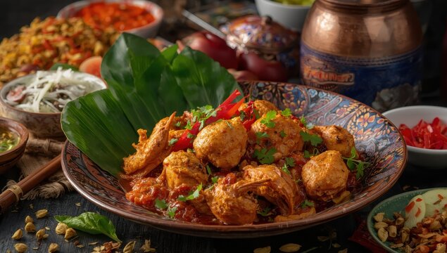 Crab and egg curry, stir-fried "Pooh Papon"