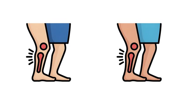 Person experiencing shin splint pain while exercising