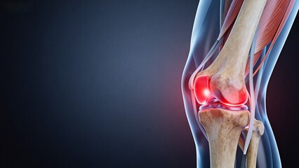 Human knee joint anatomy