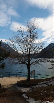 Pr&auml;latenbuche on west shore of the lake Achen (Achensee) between Pertisau and Gaisalm. Magnificent viewpoint overlooking the south of the lake
