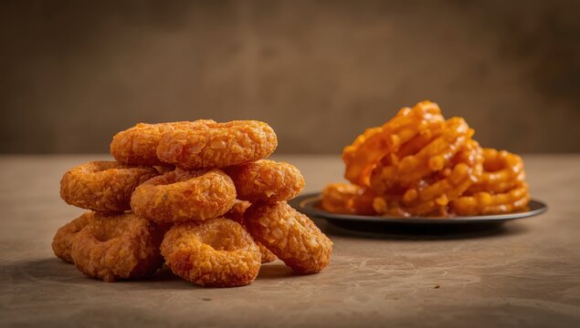 Fafda and Jalebi from India