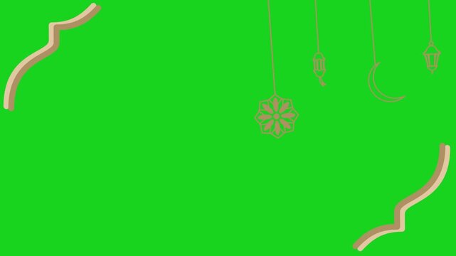 Ramadan animation of swinging lanterns. islamic background design for ramadan kareem. Ramadan Mubarak. ramadan kareem