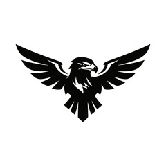 Minimal Black Eagle Logo &ndash; Vector Icon for Corporate & Security Branding