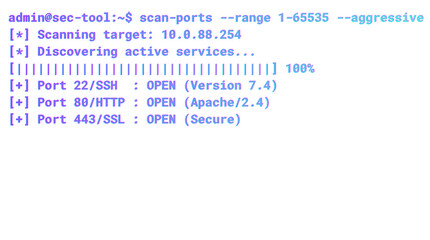 Obraz premium Hacking Attack command mockup Indigo - Blue Gradient text - No background